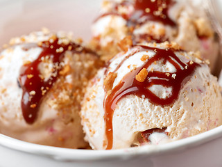 Image showing closeup of ice cream