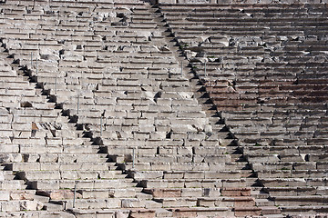 Image showing ancient theater texture hor