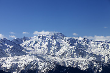 Image showing Winter mountains in nice sunny day