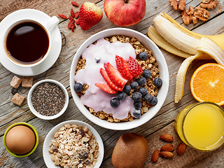 Image showing healthy breakfast ingredients