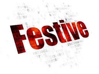 Image showing Entertainment, concept: Festive on Digital background