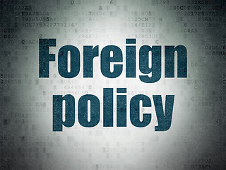 Image showing Political concept: Foreign Policy on Digital Paper background