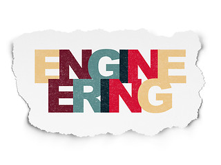 Image showing Science concept: Engineering on Torn Paper background