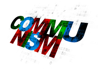 Image showing Politics concept: Communism on Digital background