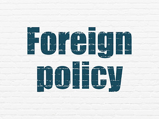 Image showing Politics concept: Foreign Policy on wall background