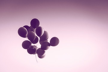 Image showing Balloons in air vintage