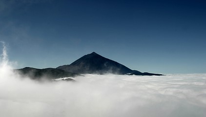 Image showing Above the clouds