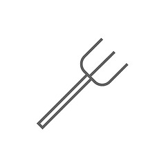 Image showing Pitchfork line icon.