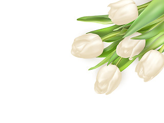 Image showing Tulips decorative background. EPS 10