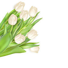 Image showing Tulips decorative background. EPS 10