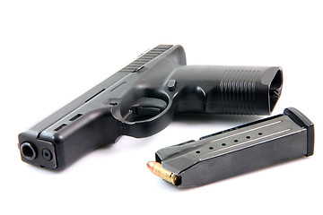 Image showing ammunition and gun