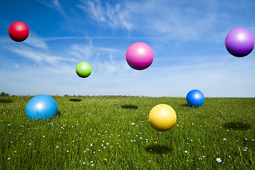 Image showing Jumping Balls