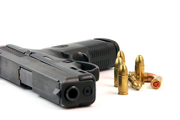 Image showing bullets and gun