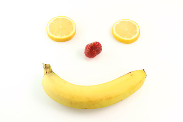 Image showing happy fruit face