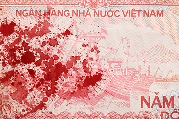 Image showing Old Vietnamese Dong, Vietnamese currency