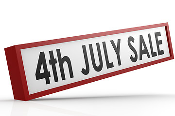 Image showing Sale banner on 4th July