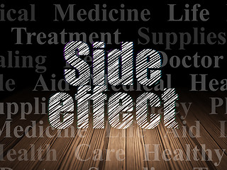 Image showing Healthcare concept: Side Effect in grunge dark room