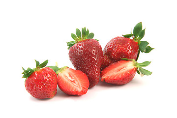 Image showing group of strawberries