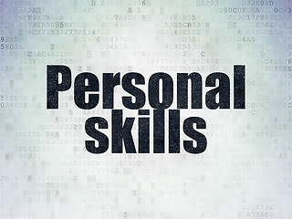 Image showing Learning concept: Personal Skills on Digital Paper background