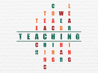Image showing Learning concept: Teaching in Crossword Puzzle