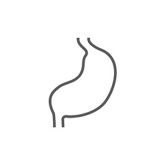 Image showing Stomach line icon.