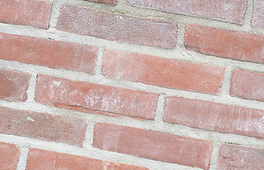 Image showing Old vintage brick wall