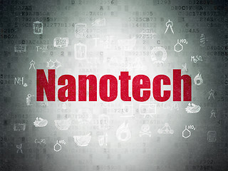 Image showing Science concept: Nanotech on Digital Paper background
