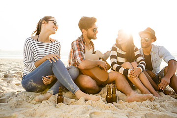 Image showing The best summer is with friends
