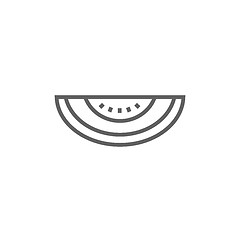 Image showing Melon line icon.