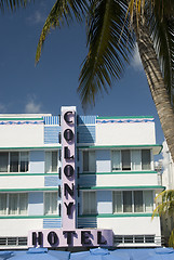 Image showing editorial famous hotel south beach