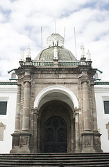 Image showing cathedral national on plaza grande quito ecuador