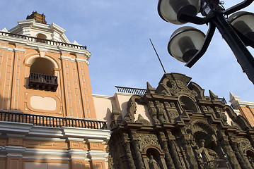 Image showing basilica menor de nuestra senora de la merced de lima peru