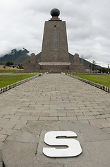 Image showing mitad del mundo equator ecuador