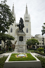 Image showing simon bolivar park guayaquil ecuador