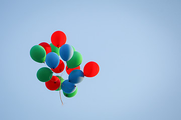 Image showing Balloons in air