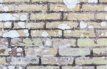 Image showing Background of old vintage dirty brick wall