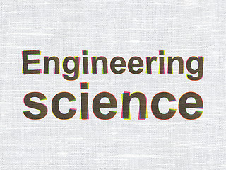 Image showing Science concept: Engineering Science on fabric texture background