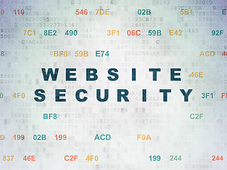 Image showing Web development concept: Website Security on Digital Paper background