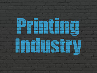 Image showing Manufacuring concept: Printing Industry on wall background