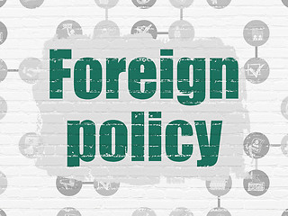 Image showing Politics concept: Foreign Policy on wall background