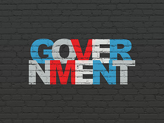 Image showing Political concept: Government on wall background