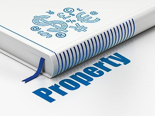 Image showing Business concept: book Finance Symbol, Property on white background