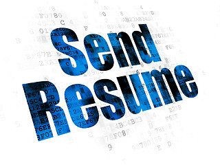 Image showing Business concept: Send Resume on Digital background