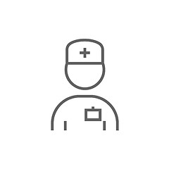 Image showing Nurse line icon.