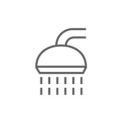 Image showing Shower line icon.