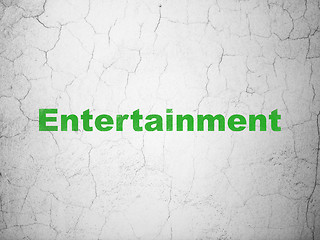 Image showing Entertainment, concept: Entertainment on wall background