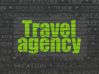 Image showing Tourism concept: Travel Agency on wall background