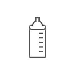 Image showing Feeding bottle line icon.