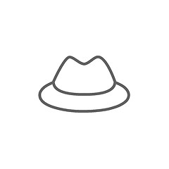 Image showing Classic hat line icon.