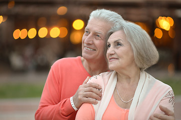 Image showing Senior couple at evening